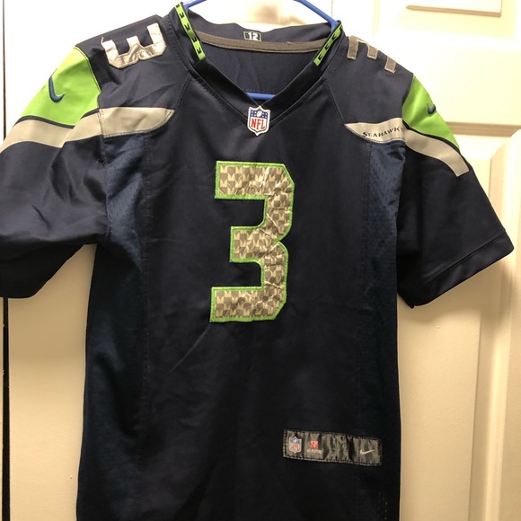 Nike On Field NFL Authentic Seattle Seahawks #3 Wilson Women's  Blue Jersey Sz M - Picture 4 of 12